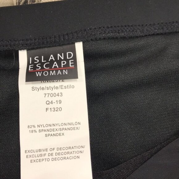 Island Escape Plus Size High-Waist Bikini Bottoms - Picture 7 of 8